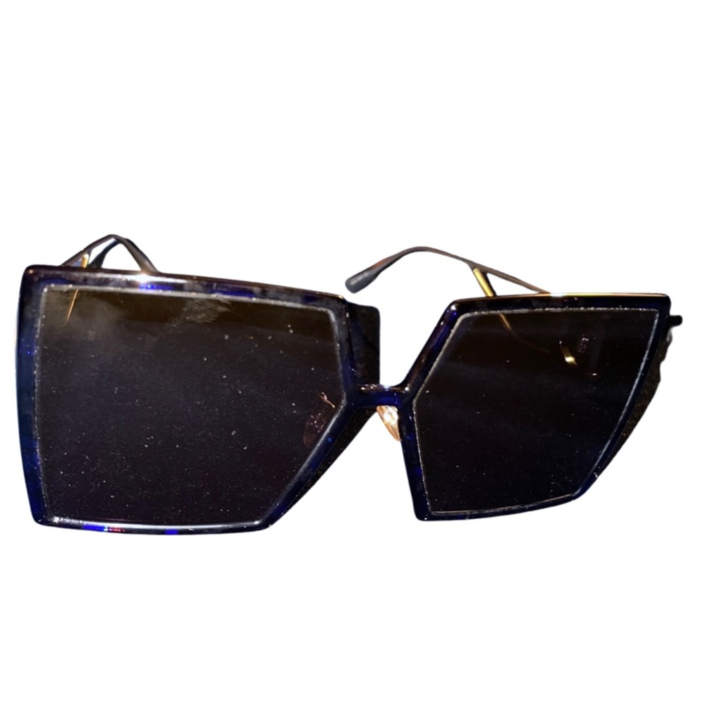 Authentic Dior Blue Patterned Square Sunglasses - image 7